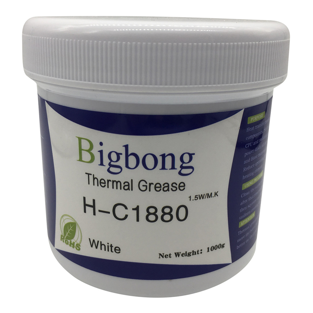 6pcs Thermal Grease Paste 1.5W/mk White Bigbong Adhesive
