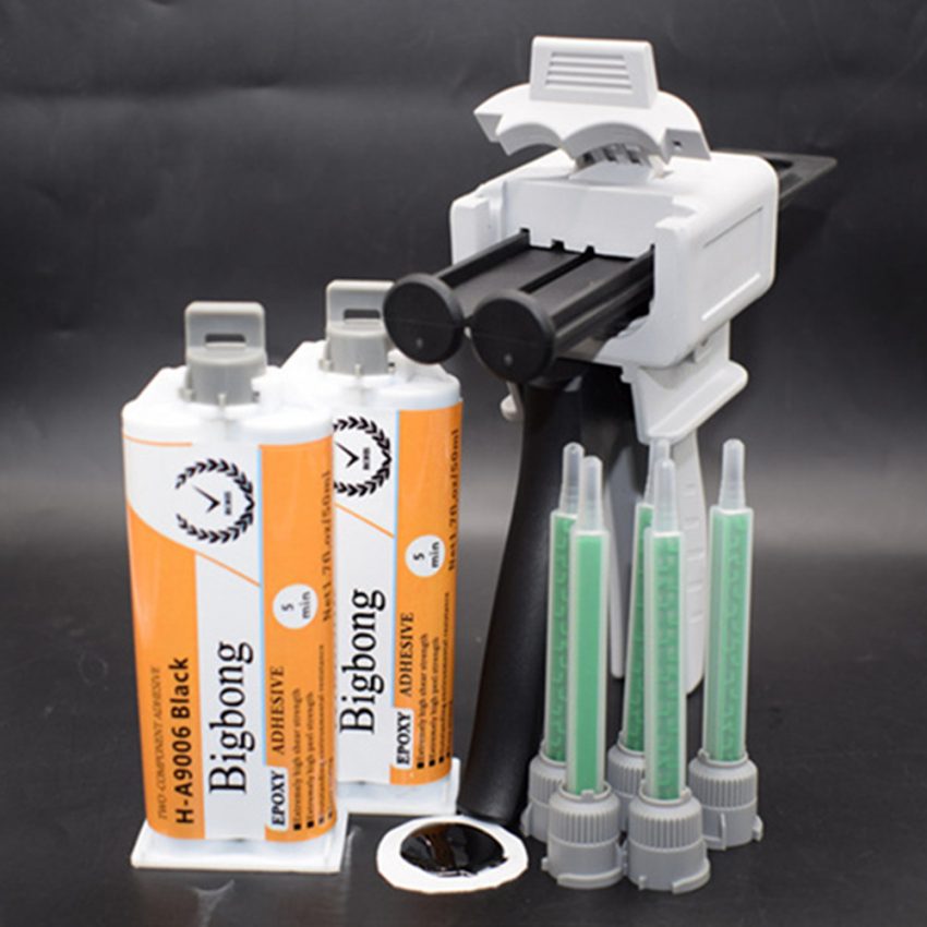 Black 50ml 1:1 Epoxy Resin & 2-part Manual Applicator Dispensing Gun & 5pcs Static Mixer Mixing Nozzles - Blog - 1