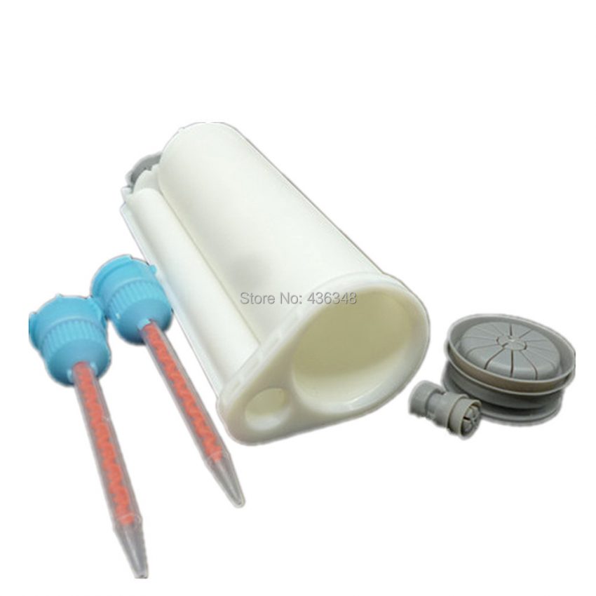 50ml AB Glue Cartridge Manual Dispense Gun Cartridge Tube Disposable Epoxy Resin Dual Glue Cartridge with 2pc Mixing Nozzle - Blog - 1