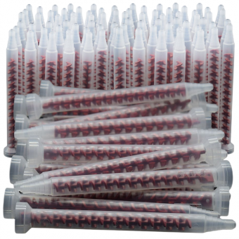 100pcs AB Glues Dynamic Mixed Tube Quick Mixing Nozzles RM12-26 Two Component Liquid Glue Adhesives Mixer Dynamic Mixing Nozzle - Dispensing Accessories - 1