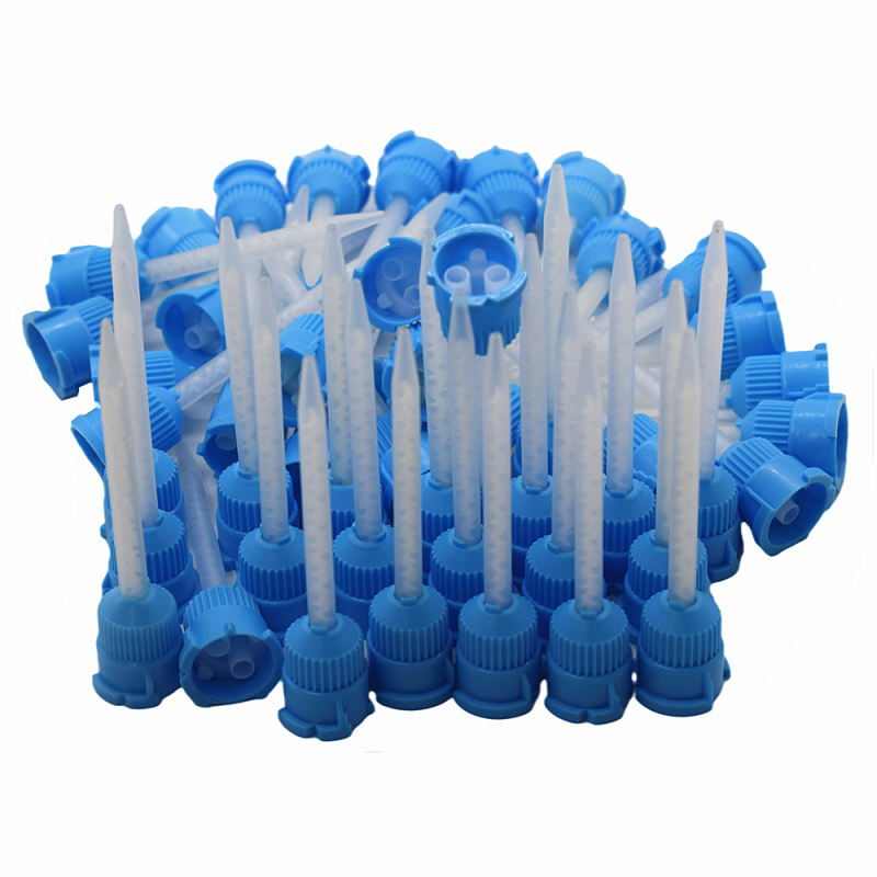 Bigbong 150Pcs Static Mixer Nozzle 11 Round Epoxy Adhesive Mixing