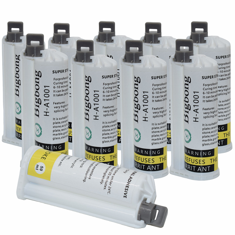 Bigbong 10pcs 50ml White Acrylic Adhesive for Granite Plastic Weld Tile