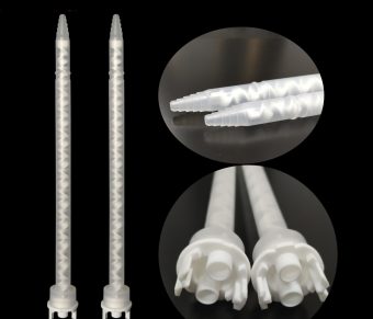 100pcs Static Spiral mixing nozzle 1:1 AB Glues Mixing Tube Adhesives Cartridges Mixed Tube 280mm - Dispensing Accessories - 2